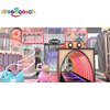 Indoor Playground Manufacturer Geometric Theme Small Horn Shaped Slide Theme Stage Parent-child Interaction