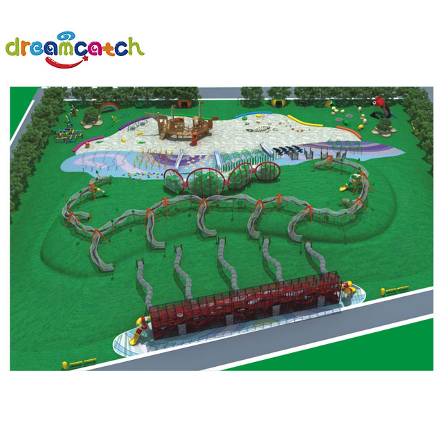 Outdoor Landscape Park Customized Children's Play Equipment Low Price