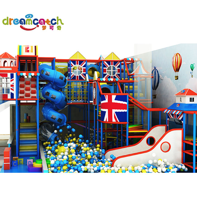 Kids Indoor Playground Manufacturer China Amusement Equipment Factory Indoor Aerial Slide for Children