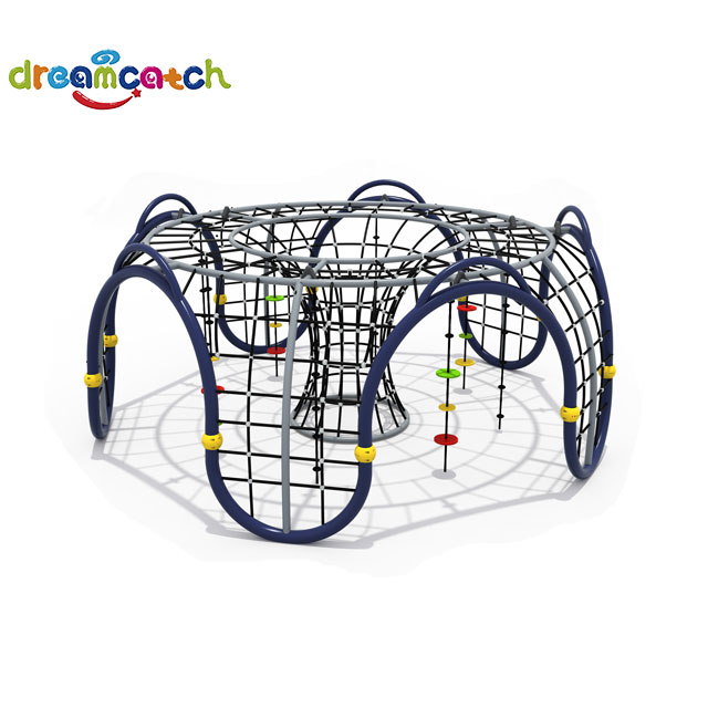 Outdoor Large Plastic Slide Climbing Net Combined Physical Training Amusement Device 
