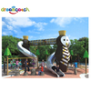 High-quality Landscape Park Play Equipment Outdoor Games Plastic Double Slide For Sale 