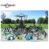 Combination Outdoor Play Equipment Swing And Slide with Obstacle Climbing Net 