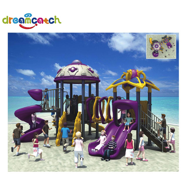 Commercial Customized Kid Park Outdoor Entertainment Equipment Playground Slides 