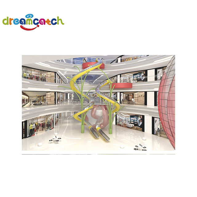 Fun Stainless Steel Devil Slides Can Be Used in Large Shopping Malls, Parks And Communities