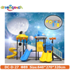 Structurally Safe Community Project Outdoor Children's Playground with Plastic Slides And Swings