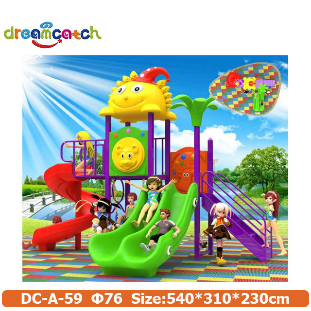 New Commercial Medium Size Kids Playground Outdoor Game Slide And Swing