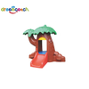 Small New Children's Playground Outdoor Plastic Slides And Fence Amusement Equipment