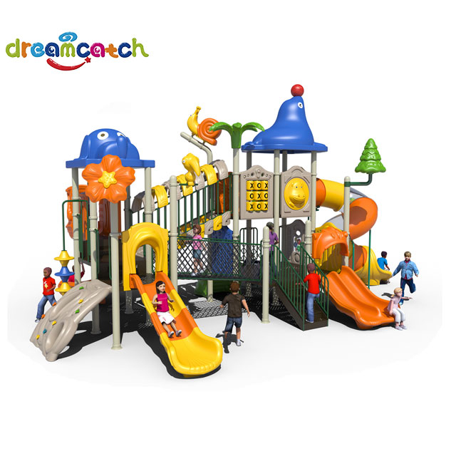 Commercial Big Cheap Amusement Park Products Outdoor Playground Plastic Tube Slide For Kids 
