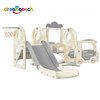 Kids Slide, Indoor Toddler Slide with Basketball Hoop And Swing Toddler Play Climber Slide