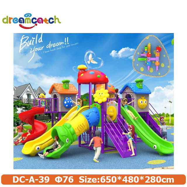 Commercial Small Cheap Amusement Park Products Outdoor Playground Children's Plastic Pipe Slides