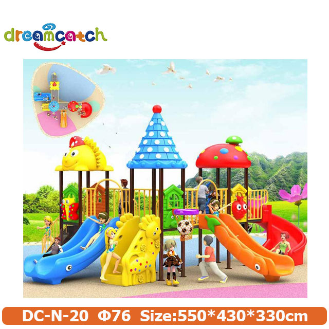 Colorful Nursery Outdoor Climbing And Slide Play Equipment for Kids
