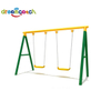 Galvanized Steel Pipe High Quality Commercial Outdoor Kids Double Swing with Slide And Single Swing