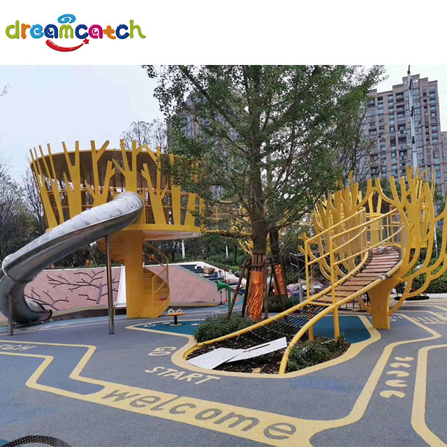Fun Outdoor Slide Playground for Children's High-end Customization