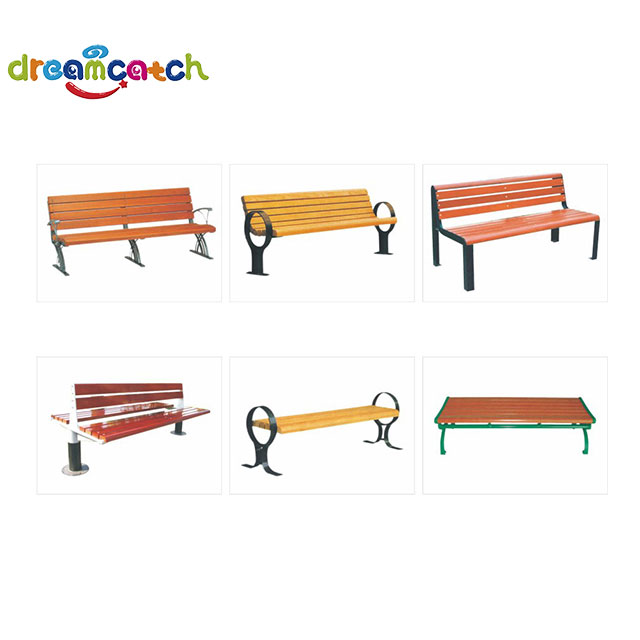 High Quality Kids Outdoor Wooden Bench And Plastic Climbing Exercise Equipment