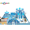 Indoor Playground Factory Custom Color Custom Christmas Theme Ice And Snow Series Castle Shape