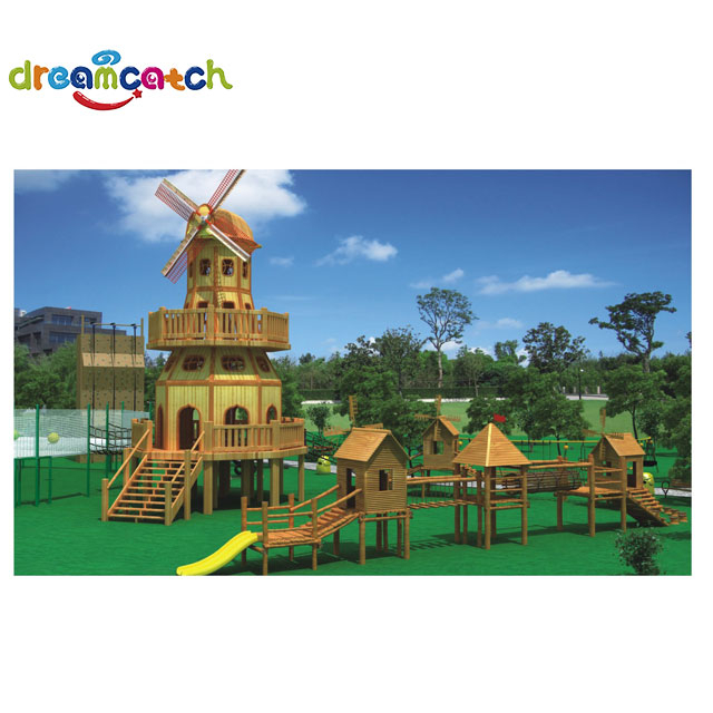 Non-standard Custom Windmill Park Stainless Steel Playground Outdoor Large Slide