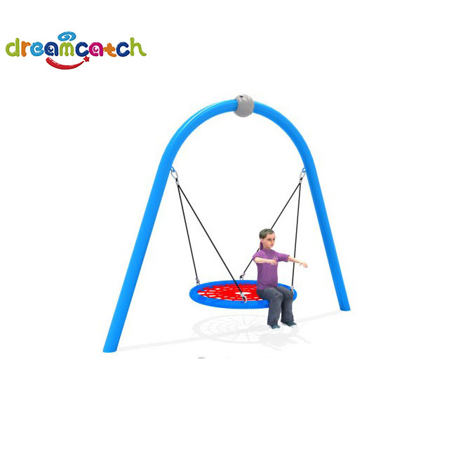Galvanized Steel Pipe High Quality Commercial Outdoor Kids Double Swing with Slide And Single Swing