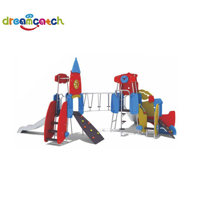 Animal Shape Outdoor Amusement Equipment Stainless Steel Slide Obstacles And Climbing