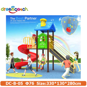 Amusement Park Plastic Outdoor Slide Kids Fun Outdoor Playground Equipment For Sale