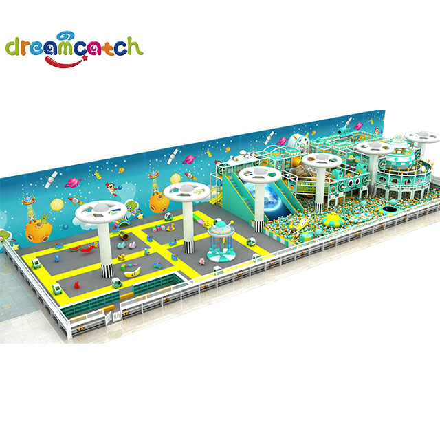 Indoor Playground Manufacturer Space Theme Transportation City Paradise, Building Block Paradise, Projection Slide, Various Interesting Games
