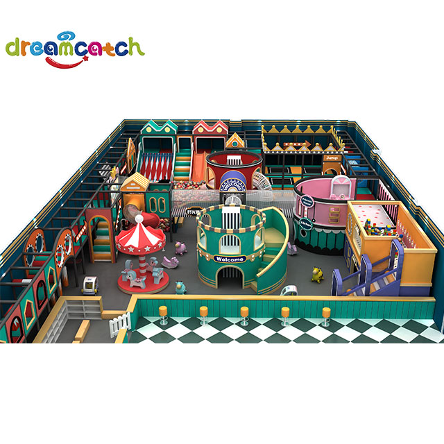 Indoor Playground Manufacturer Colorful Circus Theme Custom shaped animal turntable Hot Topics in 22 Years