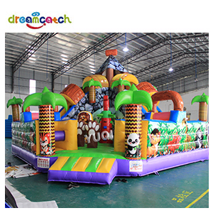 Customized Air Trampoline PVC Castle Bouncy Kids Jumping Park Outdoor Playground Inflatable Castle