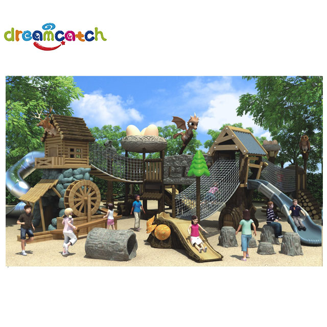Outdoor Playground Stainless Steel Spiral Slide Equipment Playground