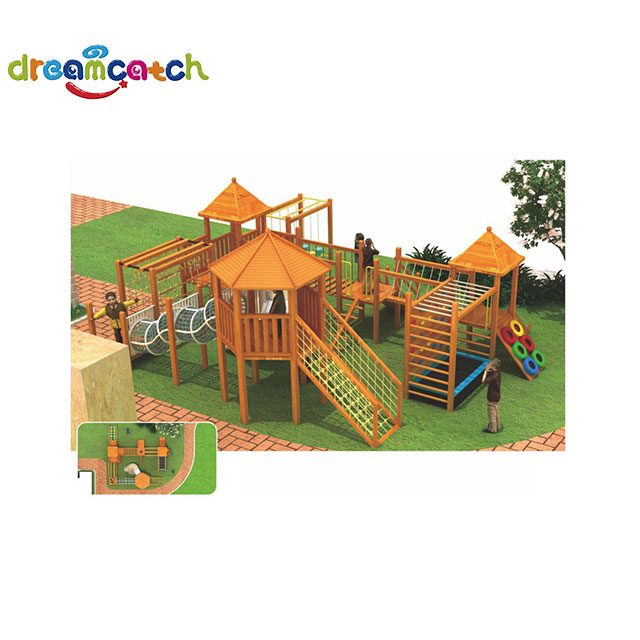 Wooden Children's School Kindergarten Park Outdoor Playground