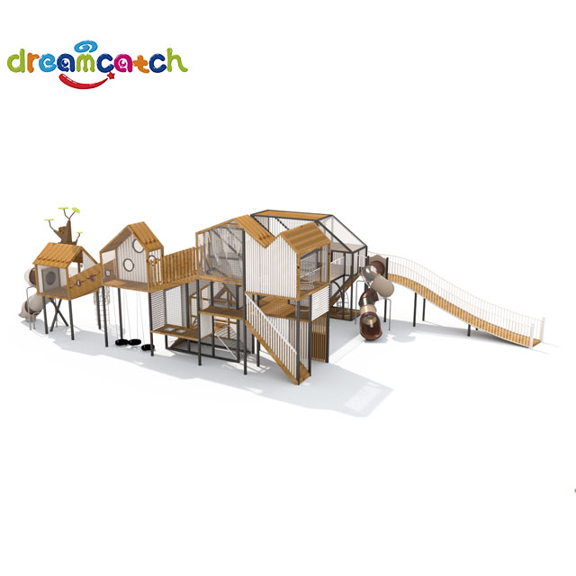  Children Playground Manufacturer High Quality Wooden Kids Sport Outdoor Play