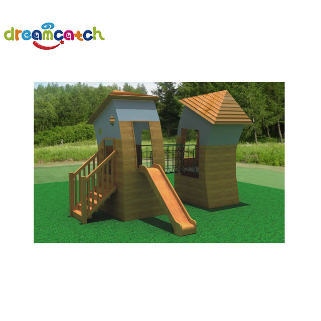  Wooden New Desgin Customize Children Outdoor Playground Equipment Tube Slide for Kids