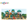 China Commercial Plastic Double Slide Kids Outdoor Playground Equipment