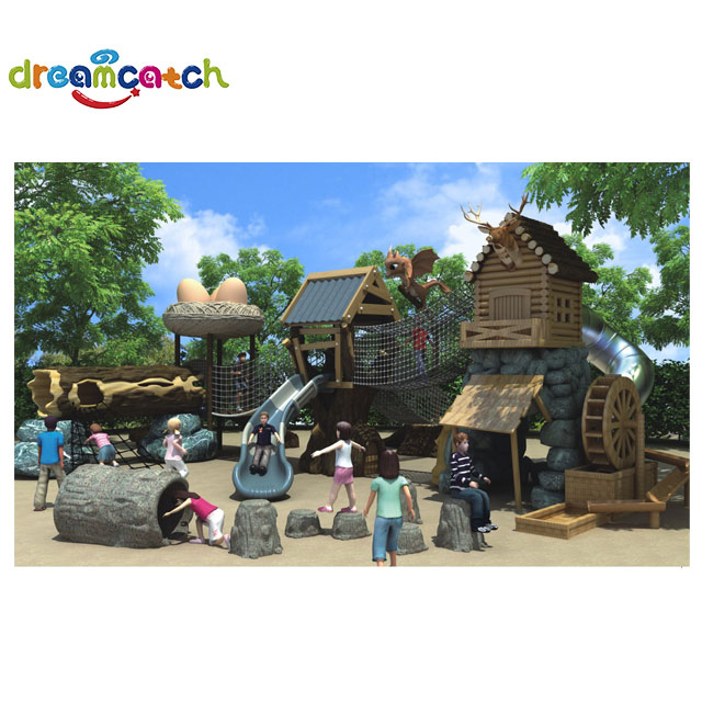 Outdoor Playground Stainless Steel Spiral Slide Equipment Playground