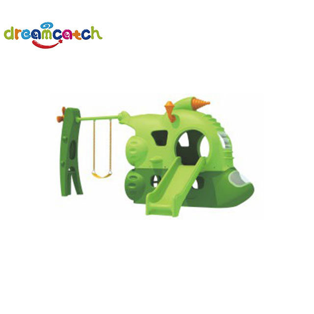 Guangzhou Factory Direct Sale Amusement Park Plastic Small Slide Outdoor Equipment for Preschool Children